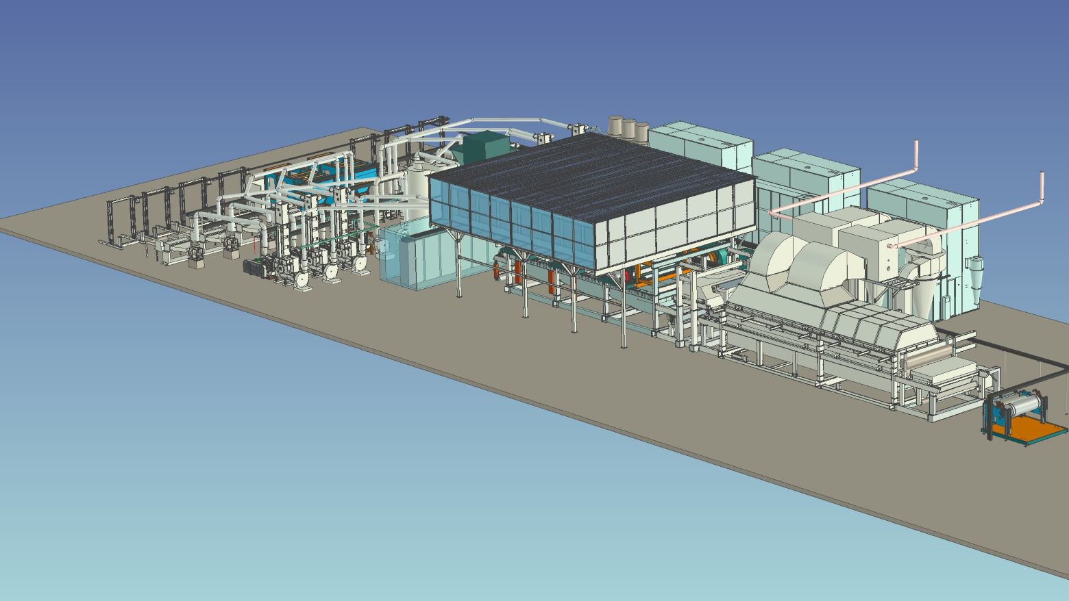 THGZ260B Air-laid paper production line